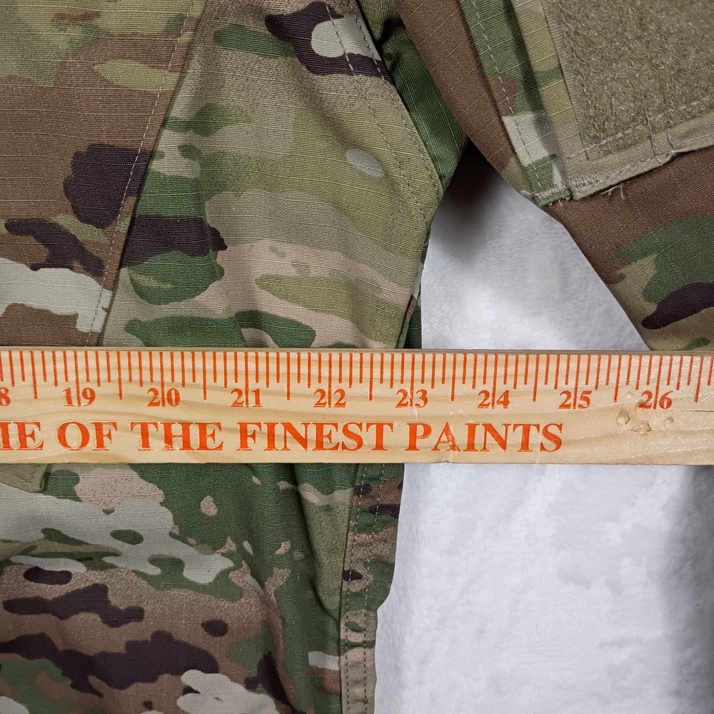 US Army Combat Coat Mens Large Long Green OCP Multicam Tactical Vintage Jacket - Picture 3 of 5